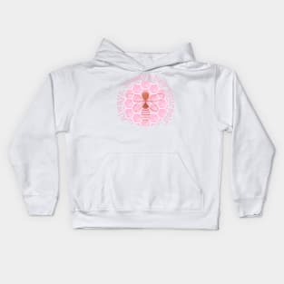 Always bee yourself - pink and rose gold Kids Hoodie